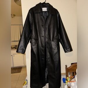 REBECCA MINKOFF LONG BLACK COAT